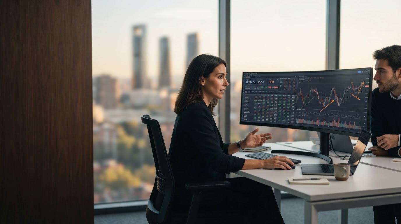 Leztruvin Trading App panel de análisis financiero con datos de mercado en tiempo real